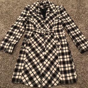 Plaid Dress Coat size 8